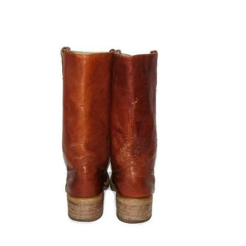 Vintage Trucker Boots Leather Campus Riding 9.5‎ D